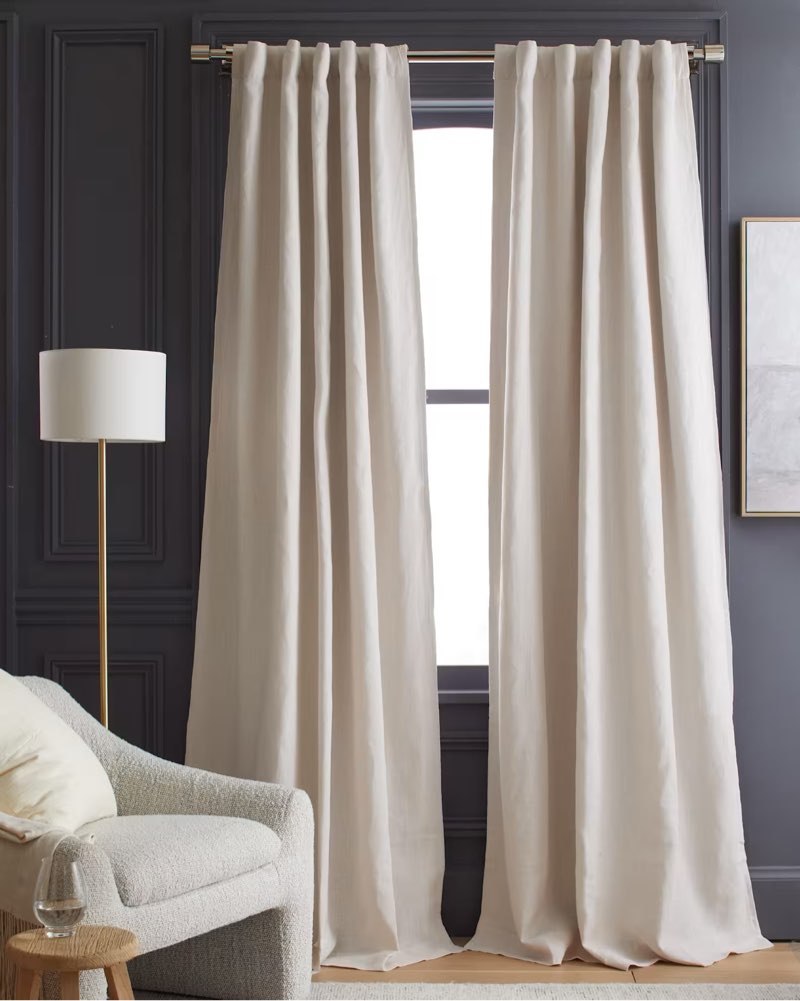 quince european linen curtain flax/96x108 (incomplete)