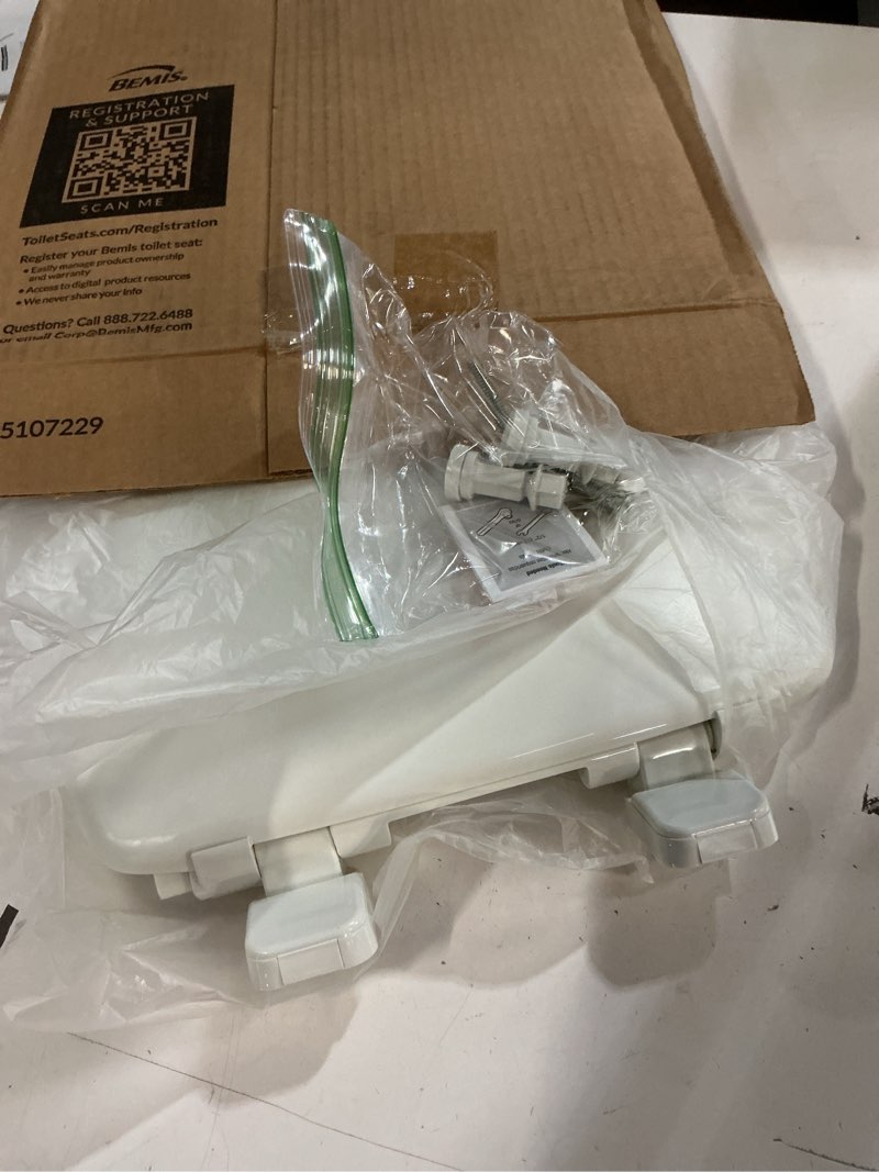 Condition photo showing New/Like New for little2big toilet seat with built-in potty training seat, slow close, easy to install, round, white