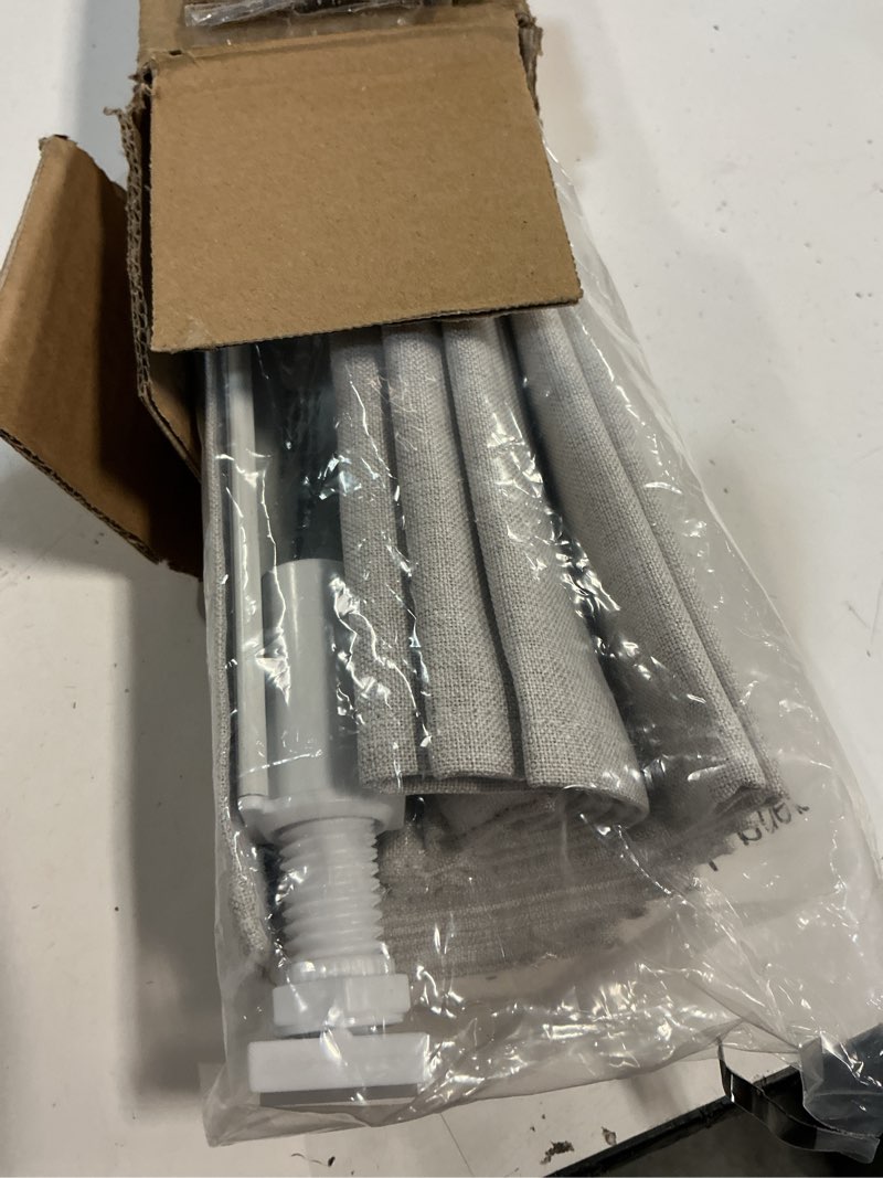 Condition photo showing Good Condition for lazblinds no drill roman shades for windows, cordless blackout window shades with uv protection, polyester fabric for bedroom & living room, 33" w x 64" h, natural blackout - faux linen - natural 33"w x 64"h
