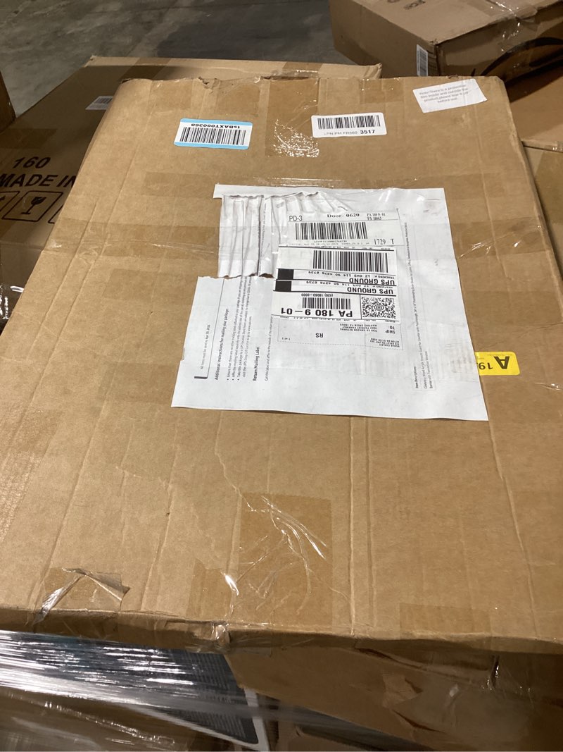 Condition photo showing Good Condition for cinnvoice wood acrylic sneeze guard for counter with passthrough, 24" x 16" freestanding desk divider for cashier, office, restaurant & reception, protective shield barrier with transaction window