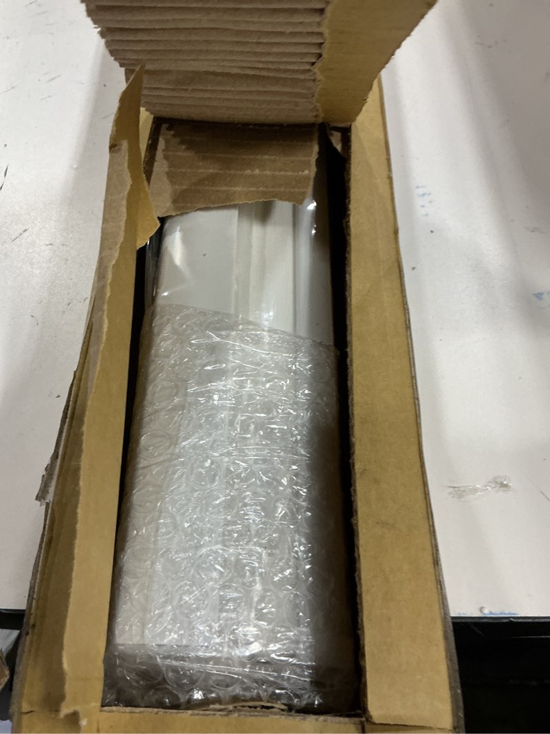 Condition photo showing Good Condition for DEZ Furnishings QDWT300640 Cordless Light Filtering Pleated Shade, 30W x 64L Inches, White White 30W x 64L Inches (similar no same)