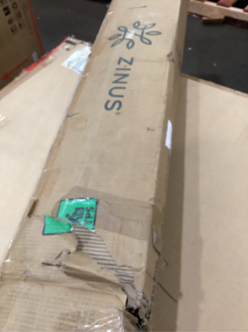 Condition photo showing As Is for Zinus Deepak Easy Assembly Wood Slat 1.6 Inch Bunkie Board, Bed Slat Replacement, Full Full Wood Slat