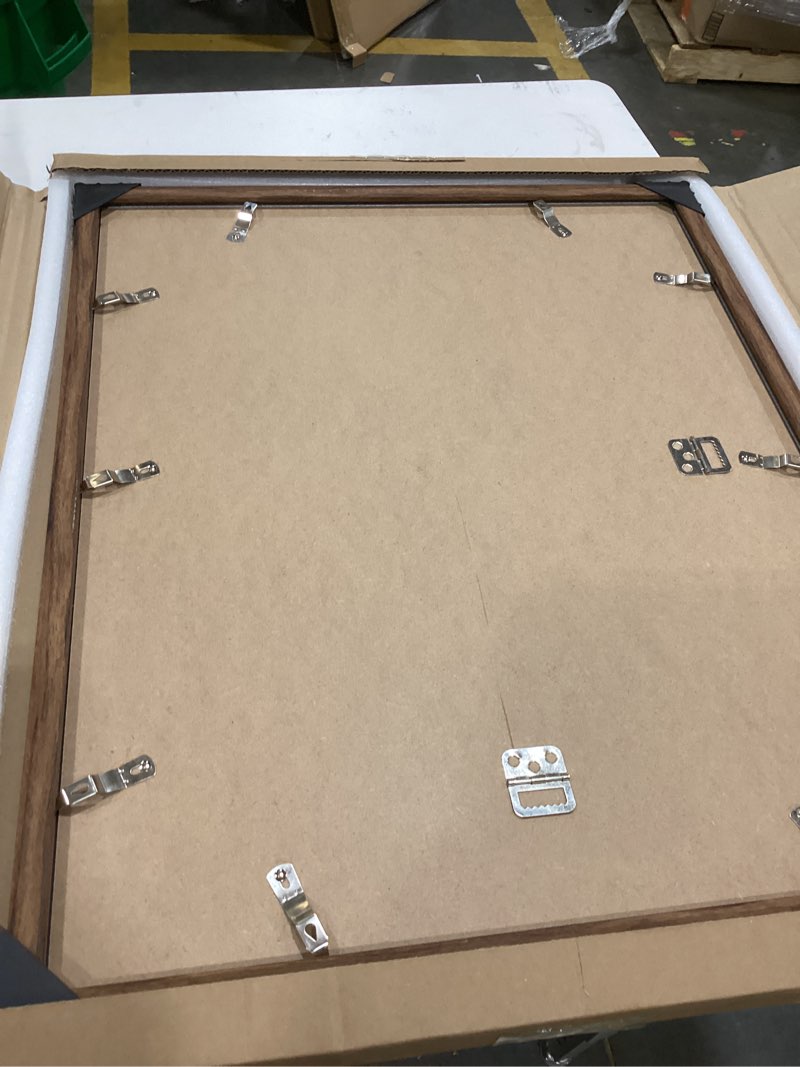 Condition photo showing Good Condition for Rustic Walnut 18x22 Frame - Single Frame, 18 x 22 Poster Frame for Artwork, Puzzles, Photos and Movie Posters Picture Frames 18" x 22"