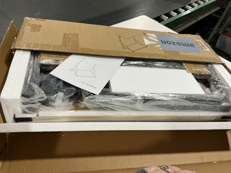 Condition photo showing Good Condition for Computer Tower Stand, 2-tier CPU Stand with Lockable Wheels, Adjustable Height PC Stand for Floor, Mobile PC Laptop Standing Table for Home Office (White Maple)