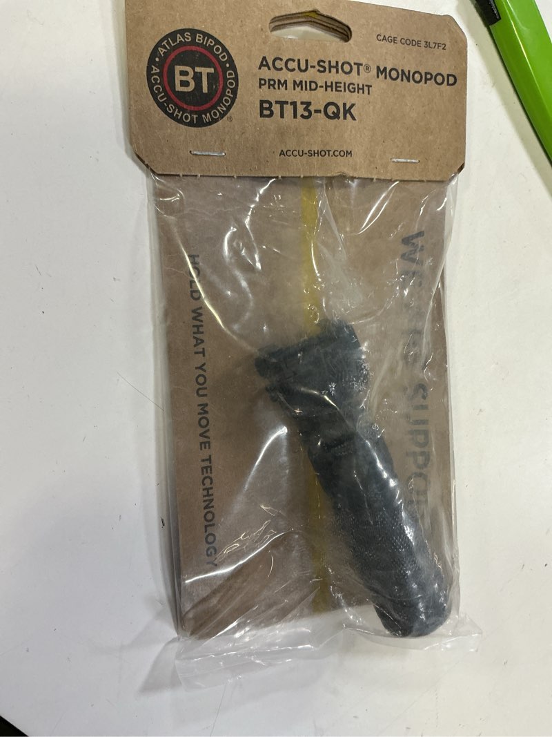 Condition photo showing Good Condition for accu-shot precision rail monopod-prm-mid-range with quick knob, black, 4.75-5.65in, bt13-qk