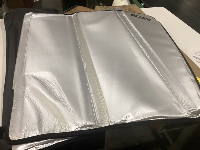Condition photo showing Good Condition for mzs windshield sun shade compatible with elantra 2021-2026, foldable car front window sunshade with storage pouch, sun visor shield accessories for interior protector