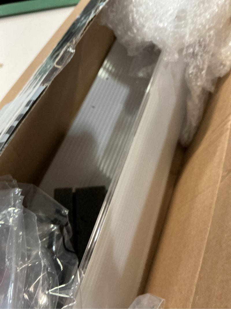 Condition photo showing Good Condition for sieral aquarium canopy set polycarbonate greenhouse panels 15.37 x 7.63 x 0.12 inch for 5/10 gallon fish tank without center brace aquariums cover fish tank lid, clear clear 24 x 12 inch