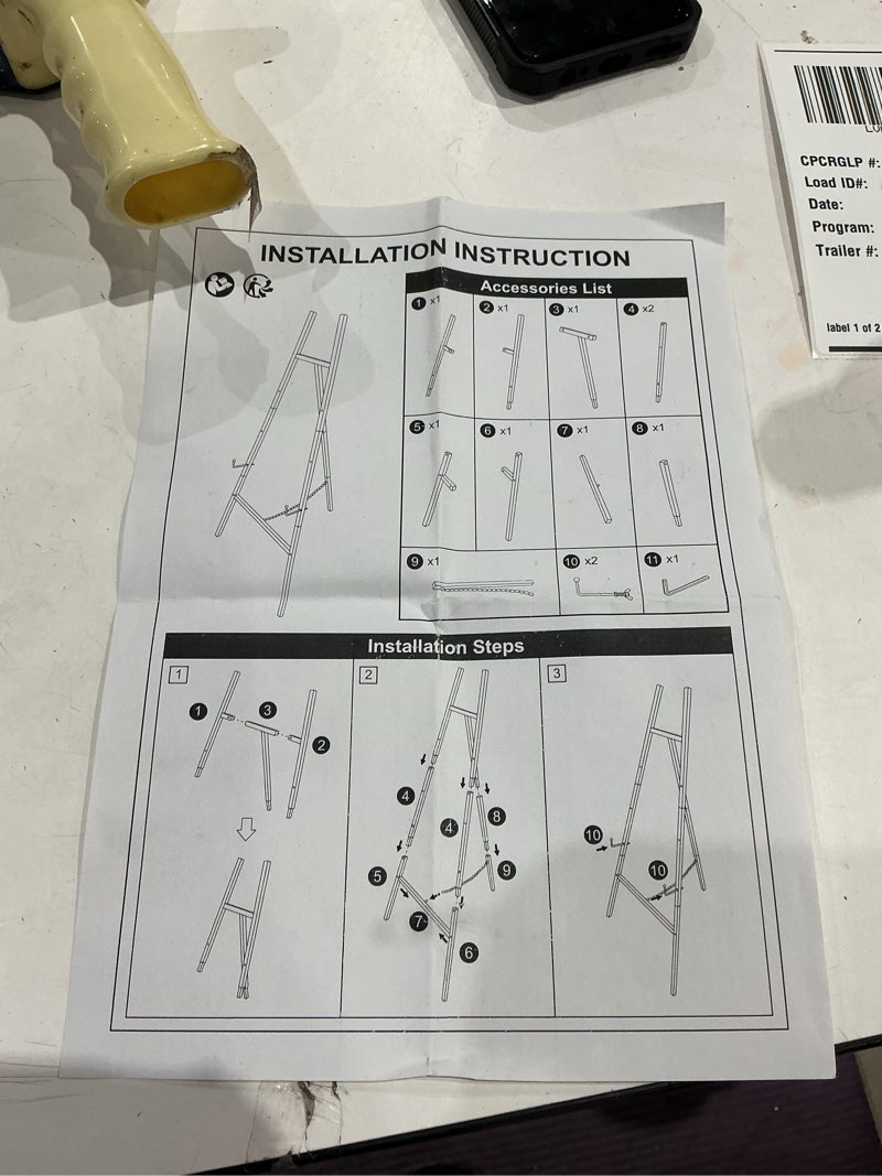 Condition photo showing New/Like New for art easel