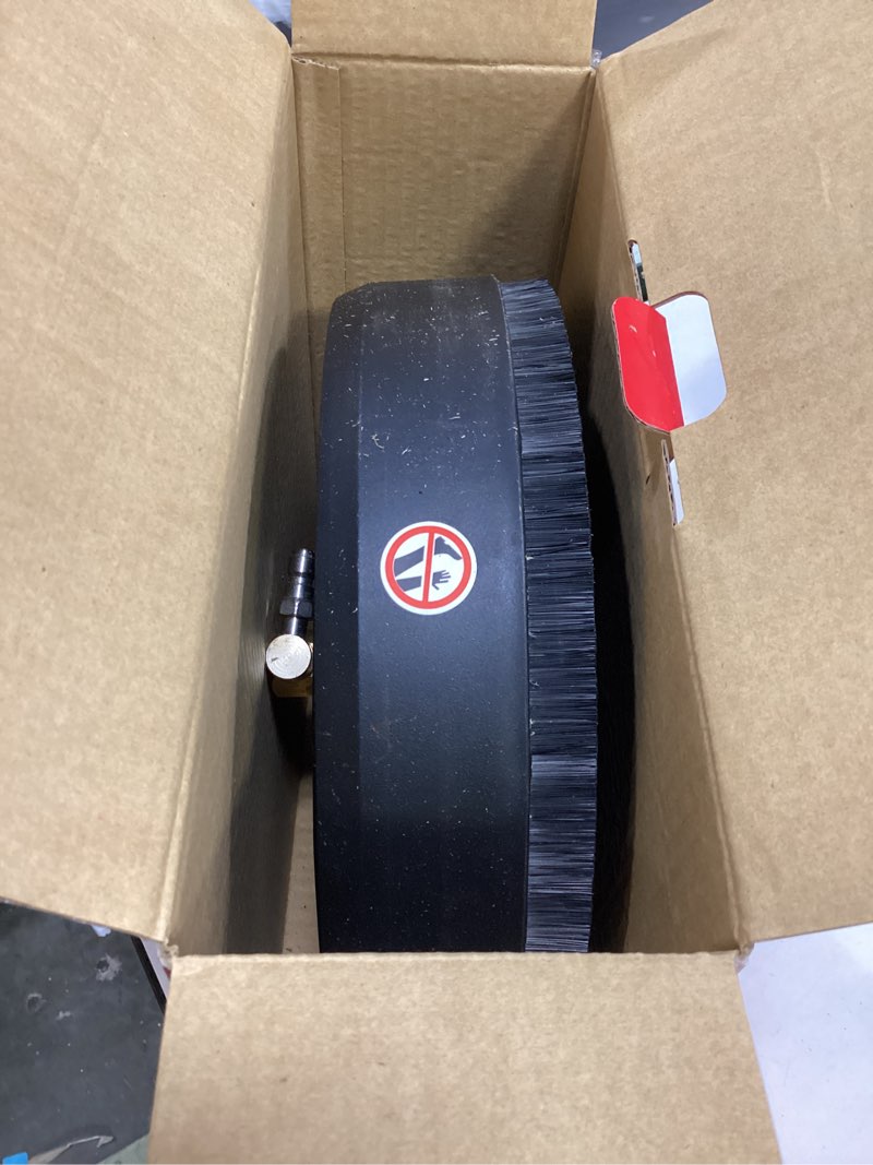 Condition photo showing As Is for hyper tough universal 12" surface cleaner pressure washer attachment for electric pressure washers