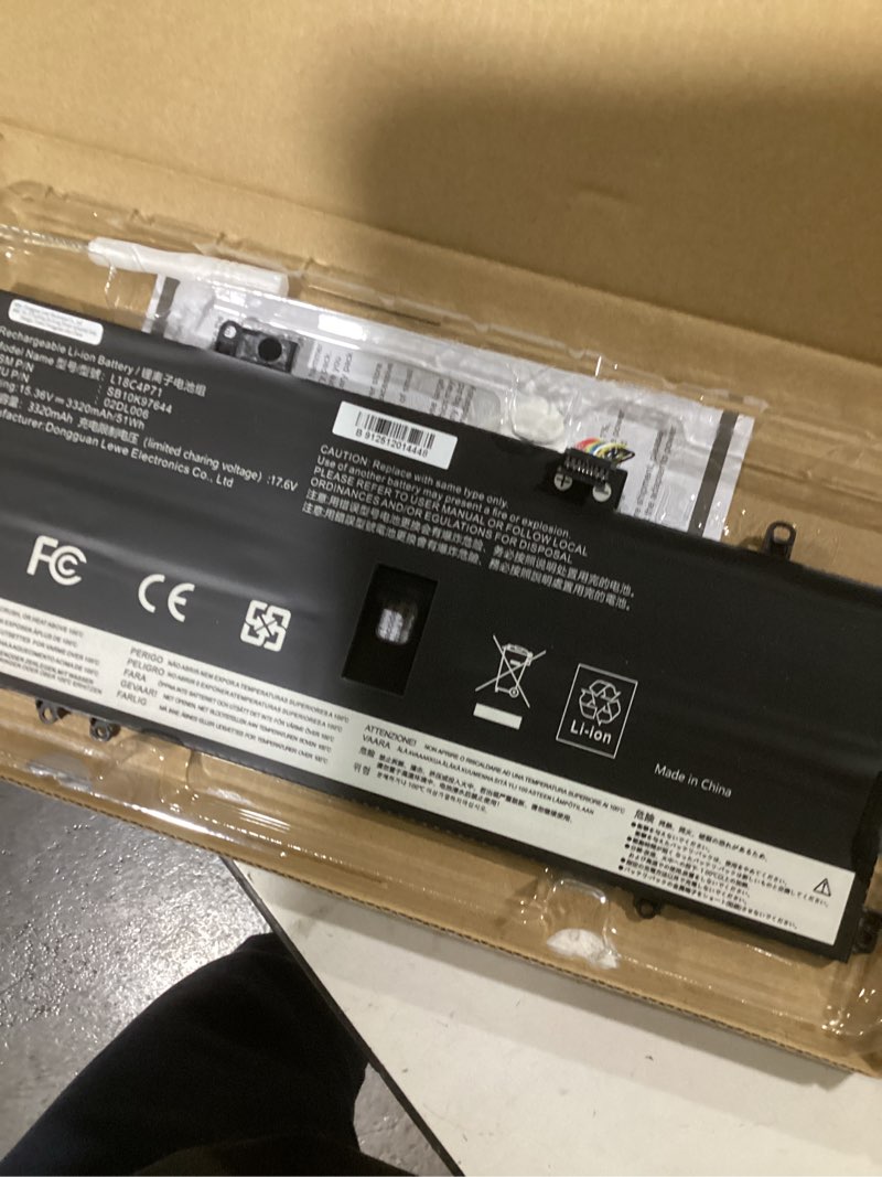 Condition photo showing Good Condition for tree.nb l18c4p71 laptop battery compatible with lenovo thinkpad x1 yoga 4th gen / x1 carbon 7th gen 2019 8th gen 2020 series l18l4p71 l18m4p72 02dl005 02dl006 02dl004 sb10k97643 sb10k97642 sb10k97644