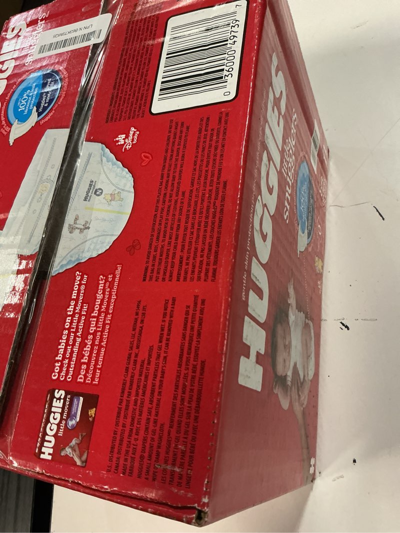 Condition photo showing New/Like New for huggies size newborn diapers, little snugglers baby diapers, size newborn (up to 10 lbs), 84 count, packaging may vary newborn 84