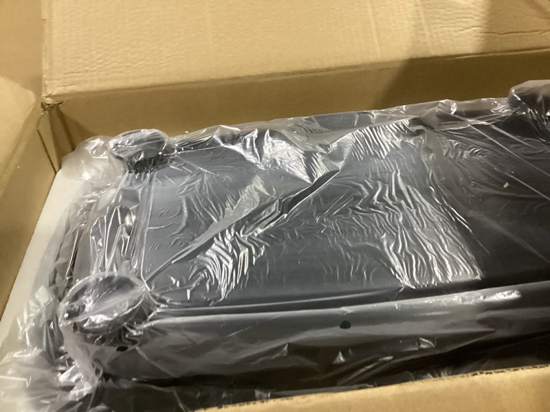 Condition photo showing As Is for merach vibration plate exercise machine, whole body workout equipment for women, bluetooth and silicone pedal, vibration plate with auto mode, vibrate fitness platform for home black