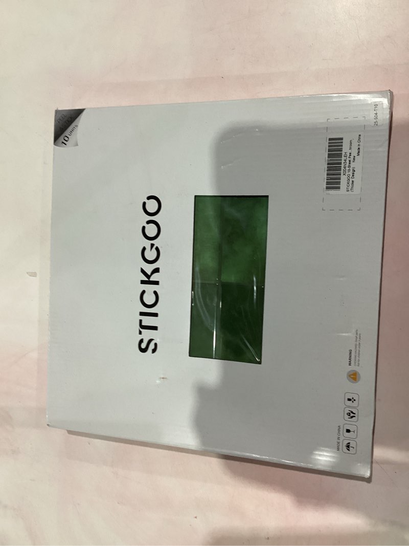 Condition photo showing New/Like New for STICKGOO 10-Sheet Peel and Stick Backsplash Tile, Self Adhesive Vinyl Wall Tiles, Stick on Backsplash for Kitchen and Bathroom(Thicker Design) Faux White Wall