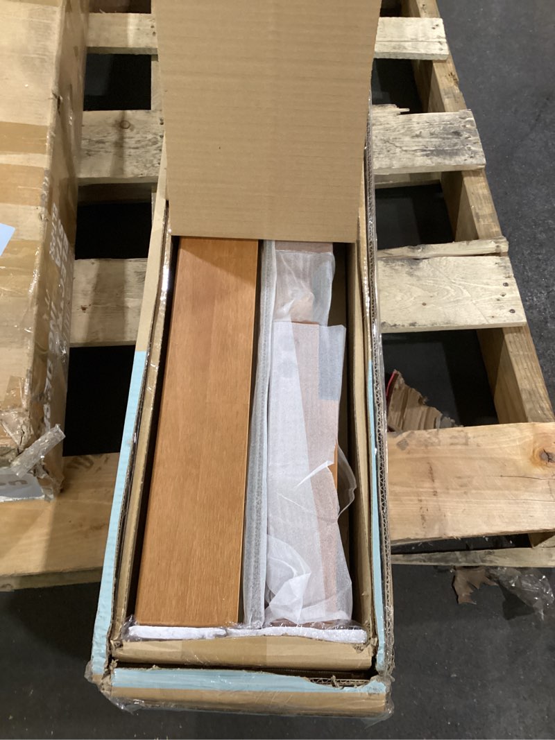 Condition photo showing New/Like New for Mellow Naturalista Classic - 12 Inch Solid Wood Platform Bed with Wooden Slats, No Box Spring Needed, Easy Assembly, King, Natural Pine Natural Pine King 12 Inch