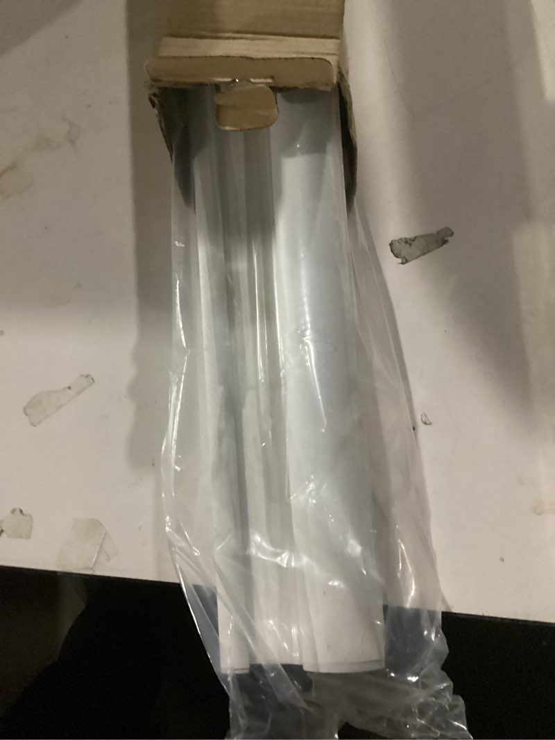 Condition photo showing New/Like New for Joydeco Cordless Zebra Blinds for Windows, Dual Layer Light Control Window Blinds with Light-Proof Aluminum Cover, Free-Stop Roller Shades for Home & Office (White,35" W x 75" H) Upgrade- White (Aluminum Cover) 35"W x 75"H