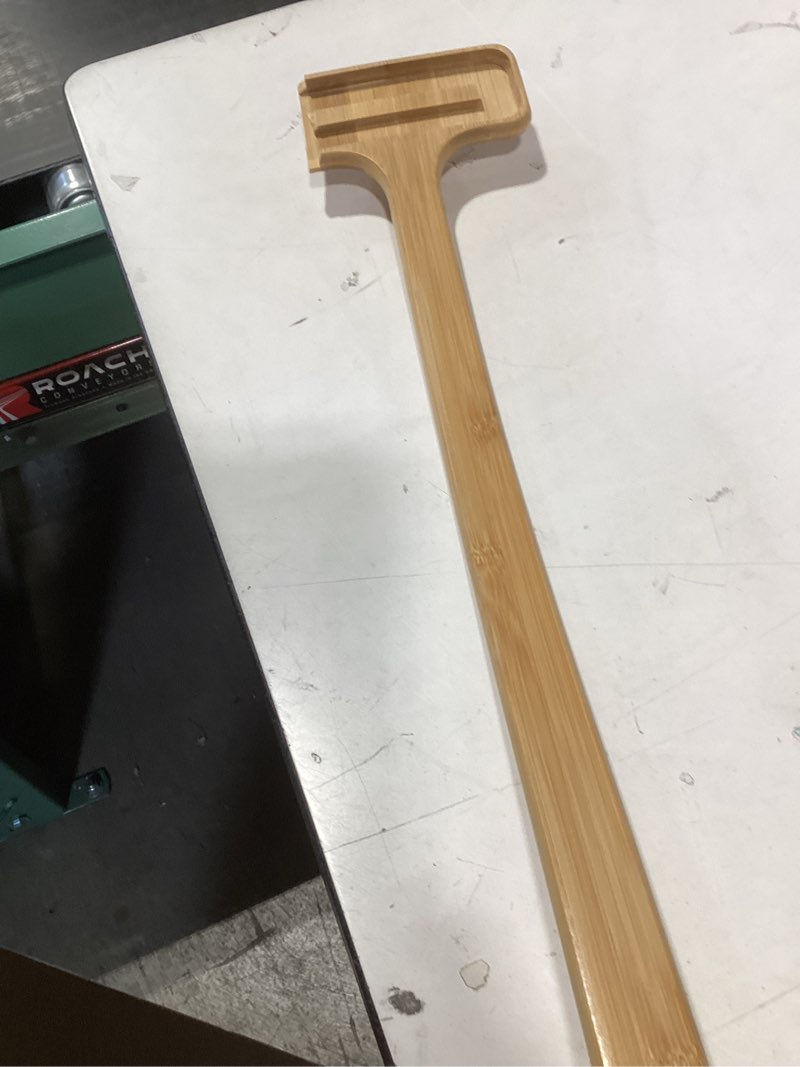 Condition photo showing Good Condition for back scratcher for men, 22''extra long handle bamboo back scratcher, 2 in 1 back massager and body scratcher, gentle relief for adults, pregnancy, elderly, gift for fathers. hardness bristles
