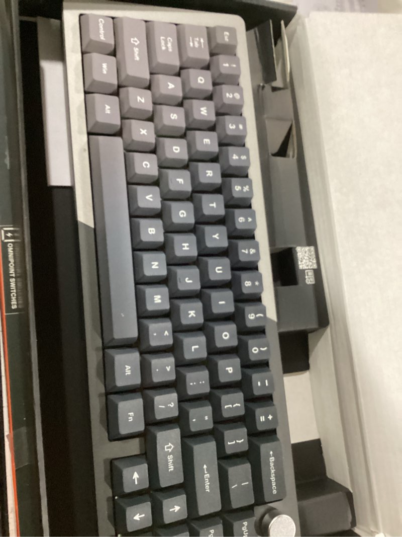 Condition photo showing Good Condition for corsair k65 plus wireless 75% rgb hot-swappable mechanical gaming keyboard – pre-lubricated mlx fusion tactile switches – dual-layer sound dampening – pbt keycaps – qwerty na – black