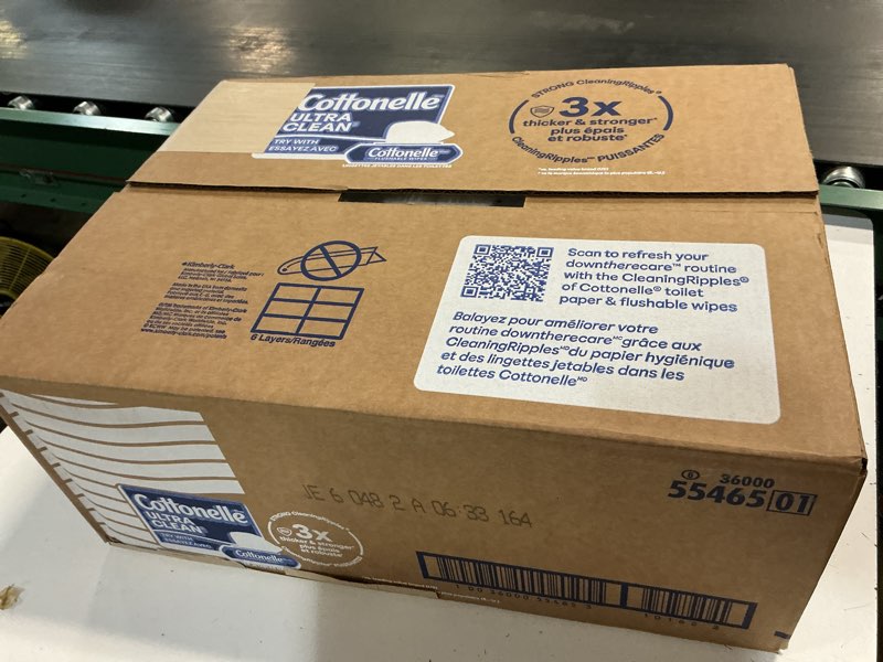 Condition photo showing New/Like New for cottonelle ultra clean toilet paper with active cleaningripples texture, strong bath tissue, 24 family mega rolls = 132 regular rolls (4 packs of 6) family mega rolls 353 sheets (pack of 24)