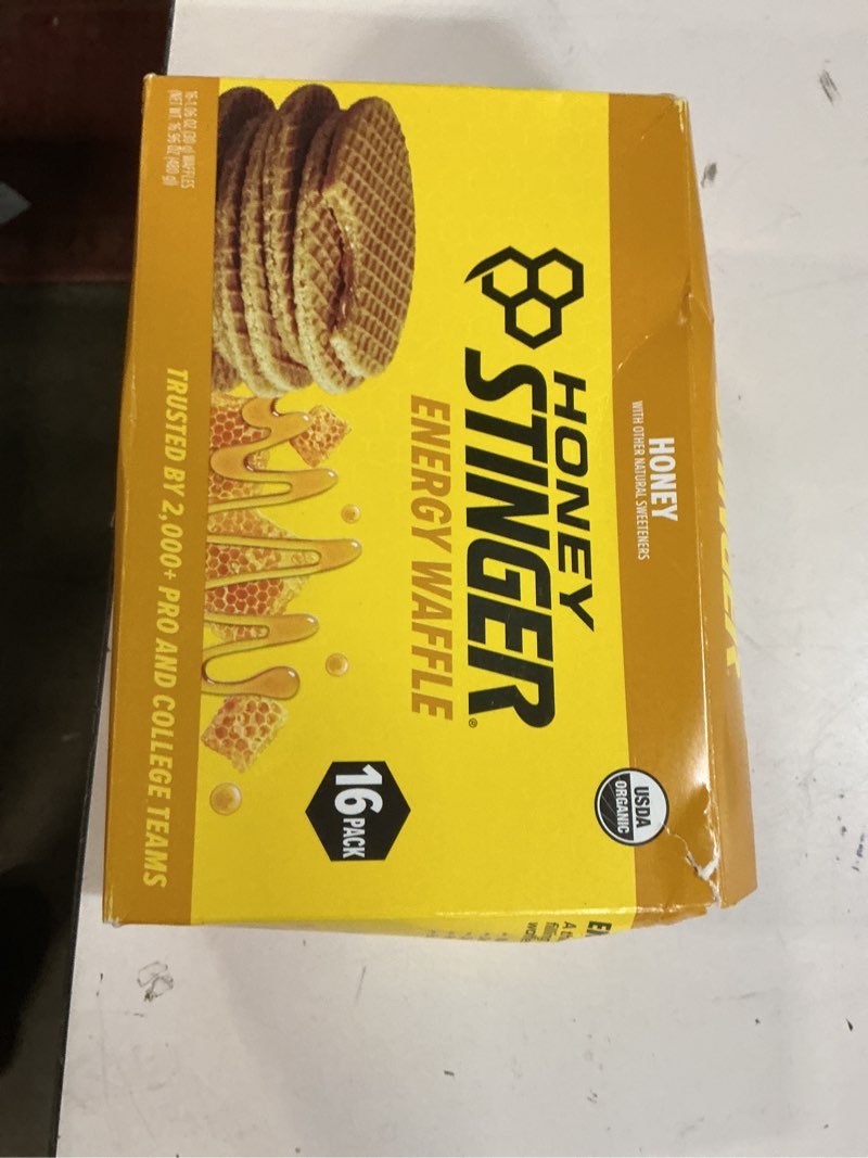 Condition photo showing New/Like New for (BBD 11/02/2026). HONEY STINGER, HONEY WAFFLE, HONEY