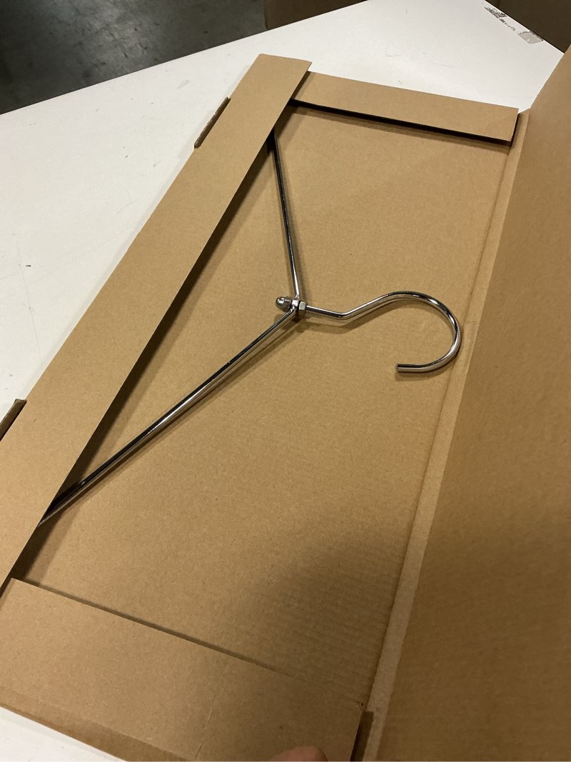 radiation lead apron hangers, chrome, heavy duty silver metal hanger attenutech metal hanger (open)