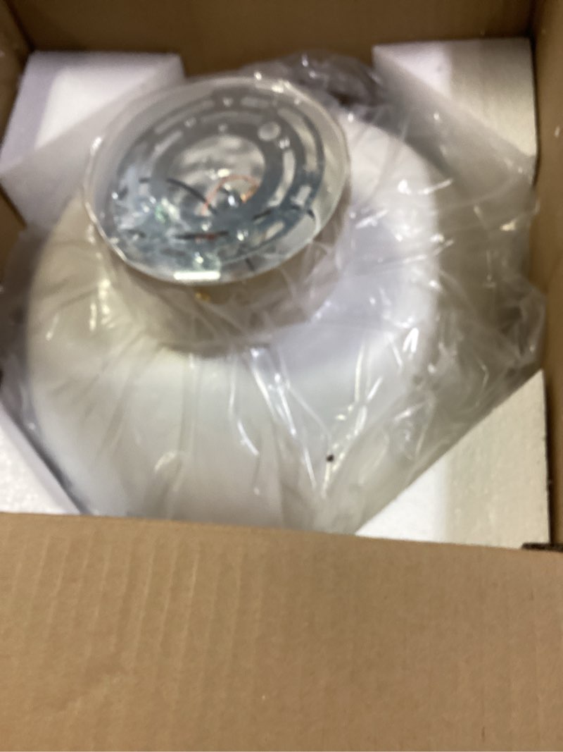 Condition photo showing New/Like New for okeli led flush mount ceiling light fixture, 24w dimmable 5cct modern white gold ceiling light, 11.8 inch close to ceiling lighting for bedroom kitchen living room hallway white 11.8x4.7inch