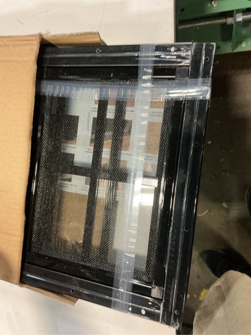 Condition photo showing Good Condition for neatiease 2 pack shed windows with black frame, 12 x 18 flush mount small window with tempered glass and fiberglass screen for shed, chicken coop, playhouse, household, garage 12"x18" black