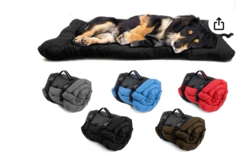 Outdoor Dog Bed, 35”x24“ Portable Camping Travel Dog Bed, Soft, Comfortable, Waterproof, Non-Slip, Machine Washable Easy to Clean Pet Mat for Small, Medium and Large Dog and Cat