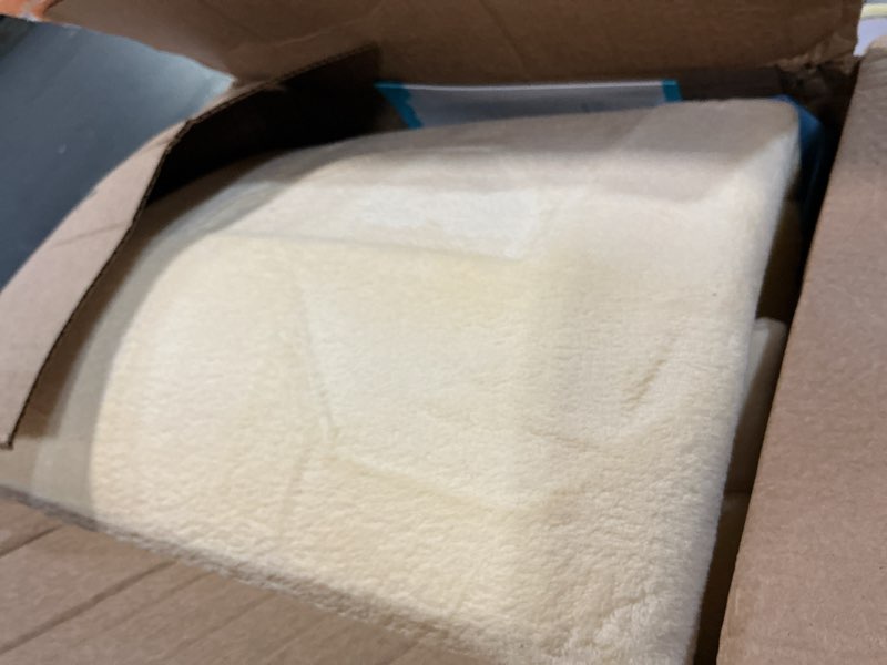 Condition photo showing Good Condition for 1.3" thick baby play mat for floor playpen, 50x50 foam tummy time mat, padded support soft plush nursery rug for infant kids toddler crawling kick activity (vanilla) vanilla 50"×50"×1.3"