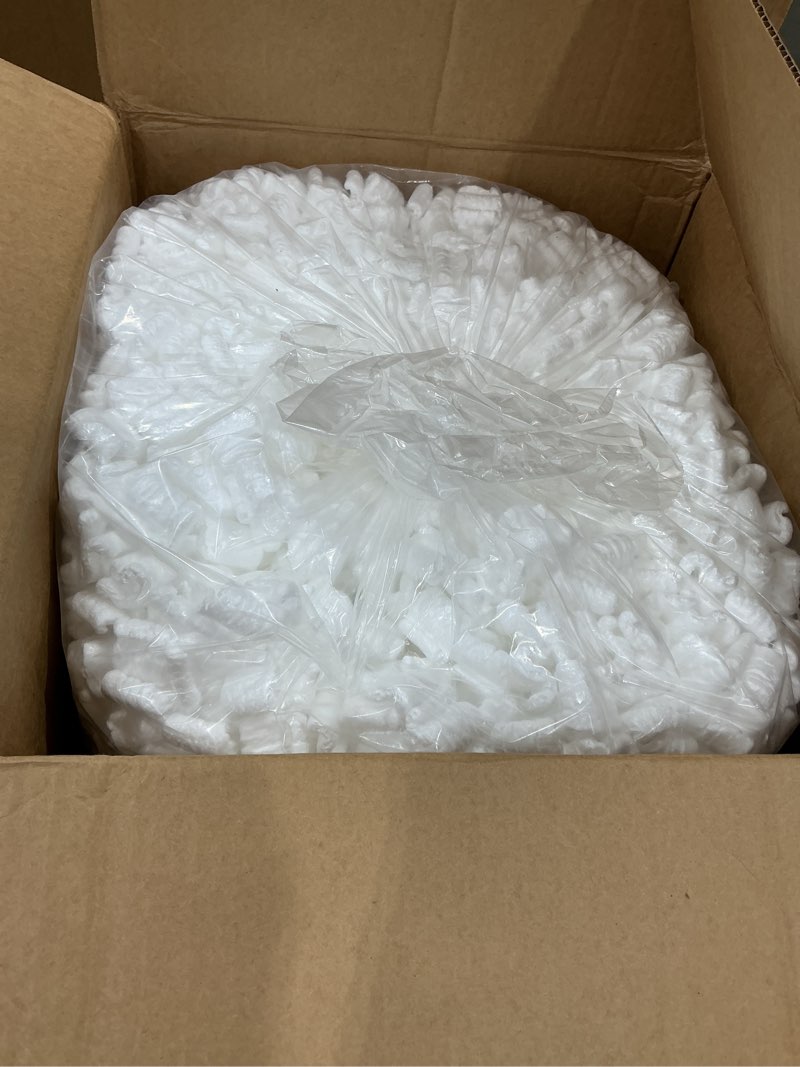 Condition photo showing Good Condition for packing peanuts 3.5 cu. ft. (22.5 gallons) s shaped cushioning (1-pack, white)