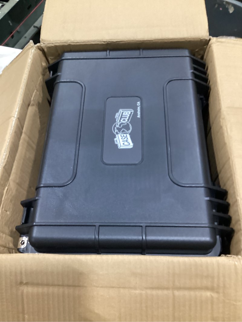 Condition photo showing As Is for case club 4 revolver pre-cut waterproof case with silica gel to help prevent gun rust