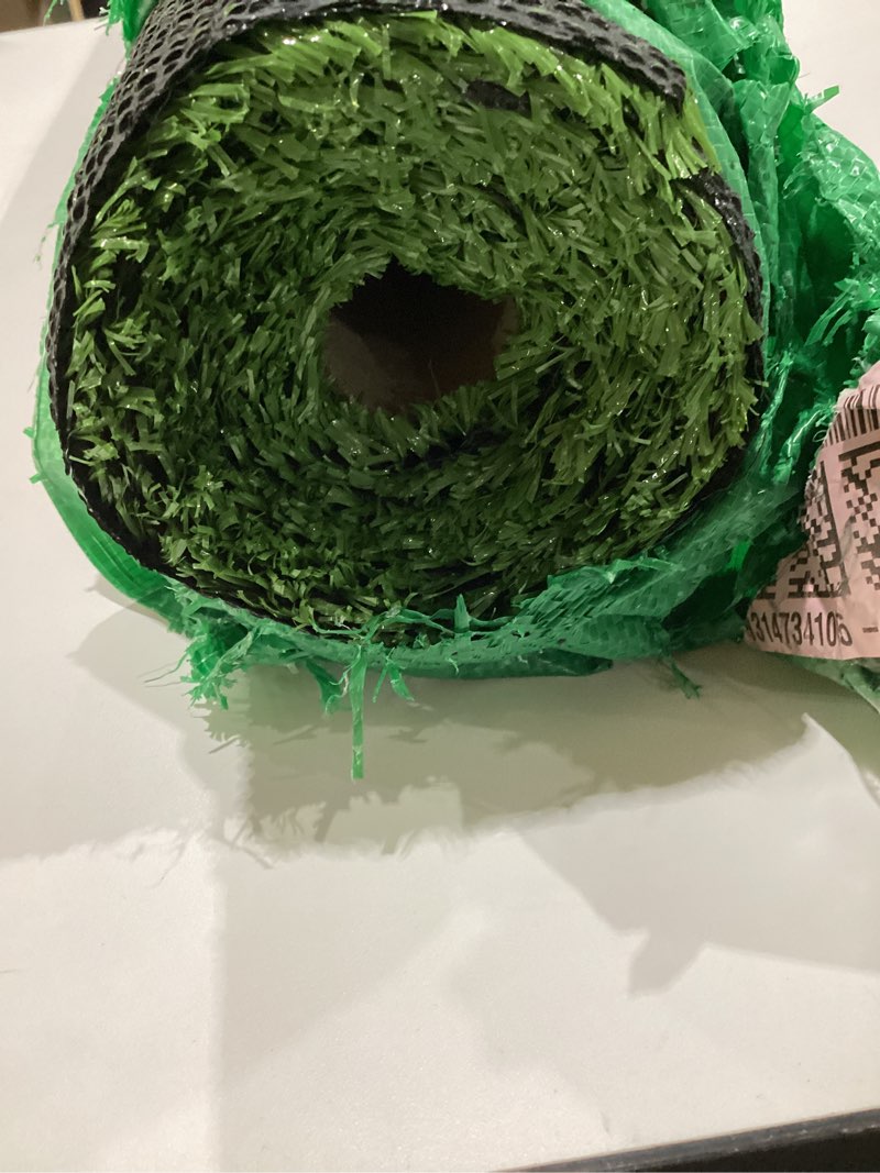 Condition photo showing New/Like New for Artificial Grass Turf 0.4 Inch 4FTX6FT Synthetic Grass Mat Fake Grass Indoor Outdoor Rug Grass Carpet Custom Sized for Garden Lawn Landscape Balcony