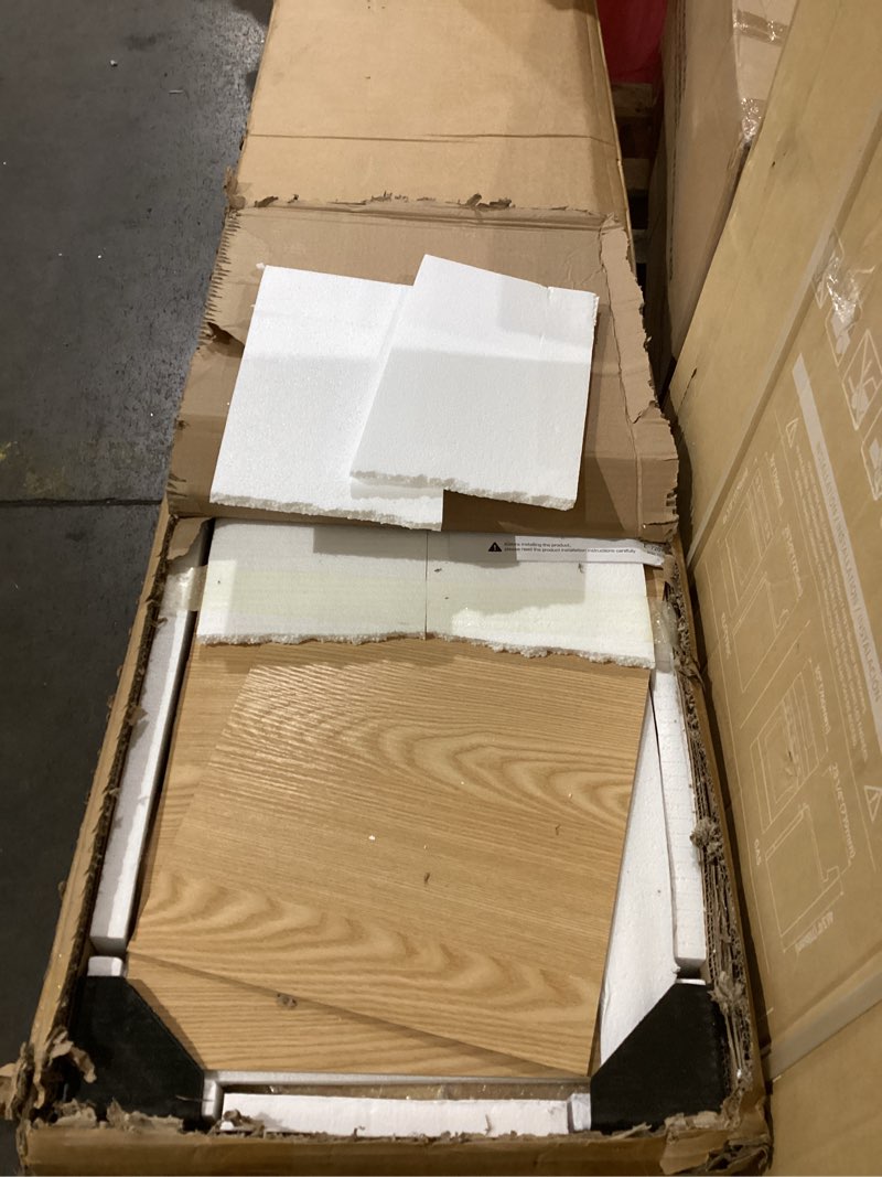 Condition photo showing Good Condition for 9 drawer dresser,63" wide mid century modern chest of drawers,wooden bedroom drawer dresser with 9 storage drawers for bedroom, living room,with anti-tipping device,natural oak 15.8"d x 63"w x 31.5"h (9 drawers)