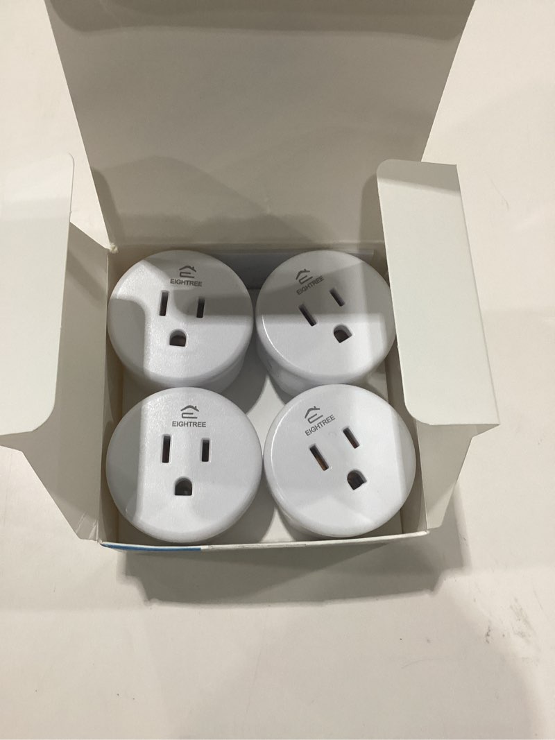 Condition photo showing New/Like New for EIGHTREE Smart Plug, WiFi Outlet Works with Alexa & Google Home, Smart Home Socket with Remote Control & Timer Function, 2.4GHz WiFi Only, 4 Packs
