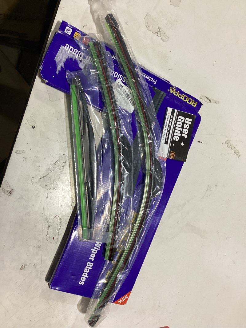 Condition photo showing As Is for 3 wipers replacement for 2017-2021 2022 honda crv cr-v, windshield wiper blades original equipment replacement - 26"/17"/12" (set of 3) u/j hook