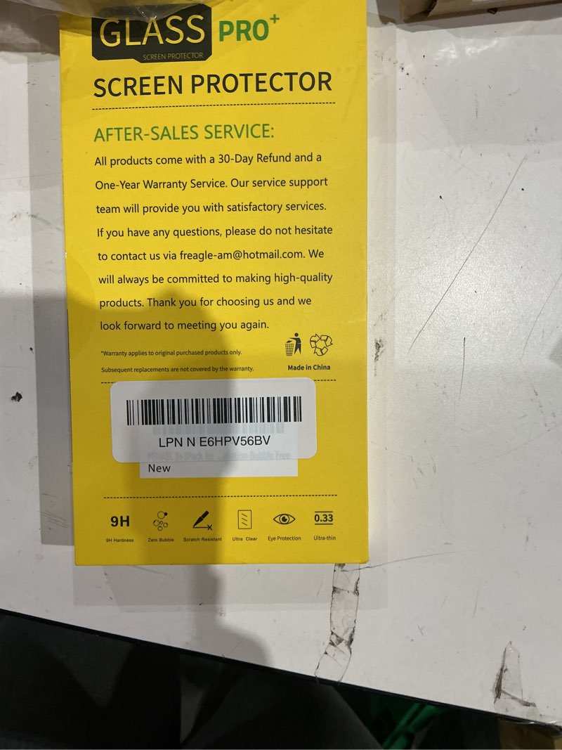 Condition photo showing Good Condition for pehael 3+3 pack for iphone 17 privacy screen protector with camera lens protector full coverage anti-spy tempered glass film 9h hardness easy installation bubble free [6.3 inch]