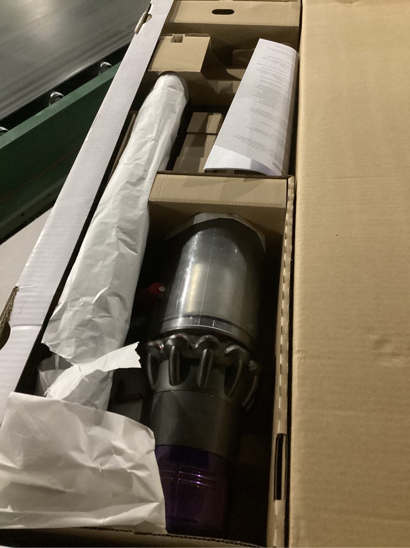 Condition photo showing As Is for Dyson V11 Cordless Stick Vacuum, Large, Nickel/Blue