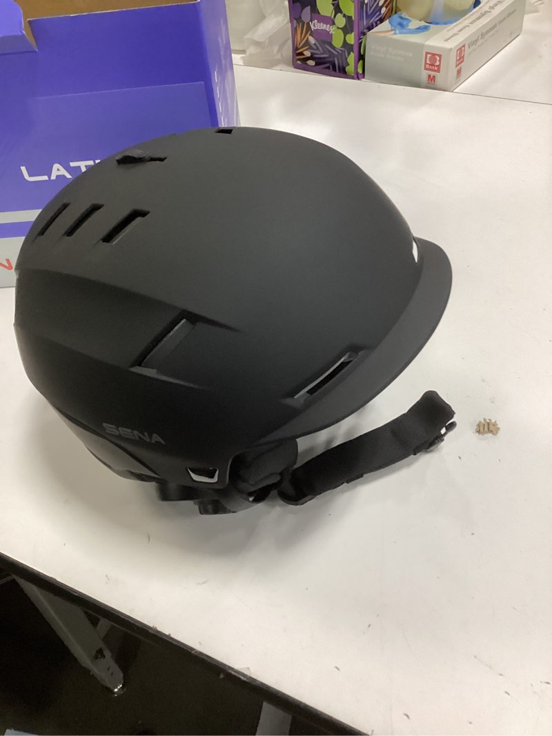 Condition photo showing Good Condition for Sena Latitude Snow Helmet with Built in Speakers and Microphone, Bluetooth Intercom, Hands-Free Open Communication, Listen to Music Large Latitude S1