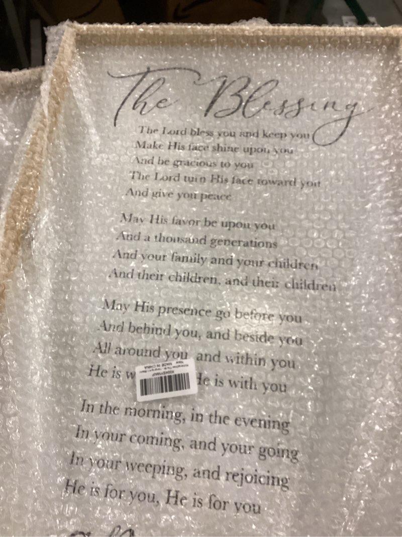 RLWangChao The Blessing Bible Verse Christian Wall Art for Home Decor 24"×16" May The Lord Bless You