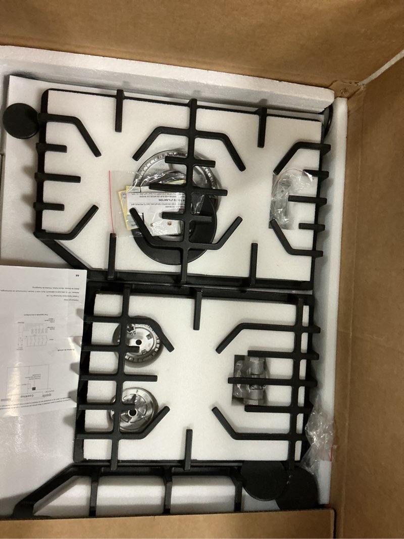 Condition photo showing Good Condition for Gas Cooktop 36 inch with 5 Italy Sabaf Sealed Burners, Max 48,300 BTU Built-in Gas Stove Top, Propane Cooktop with 304 Stainless Steel Panel, NG/LPG Convertible, CSA Certified 36 inch no griddle