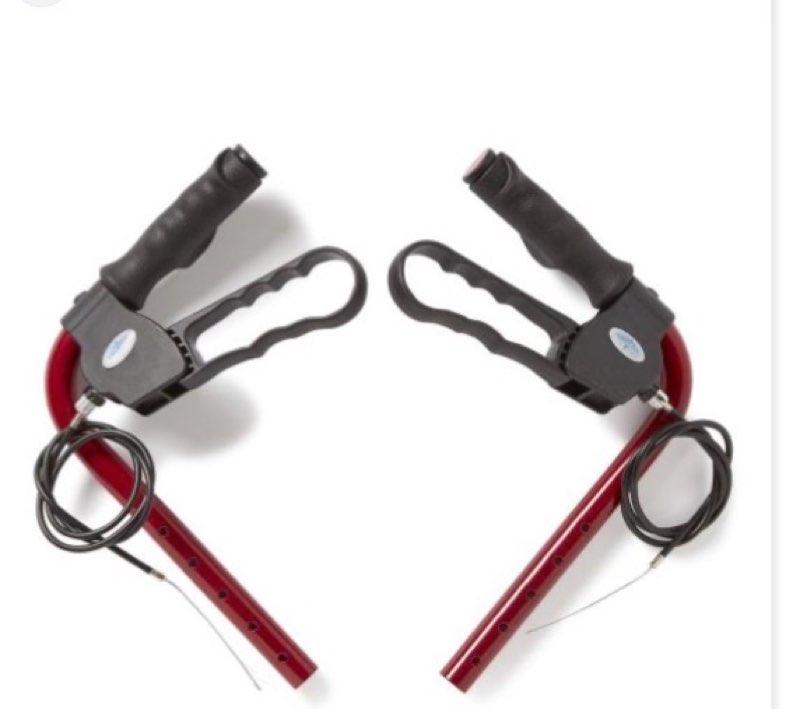 Hand brake w/cable traslator red 1 pair 