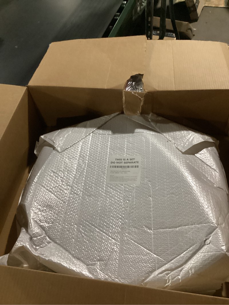 Condition photo showing New/Like New for Rachmi 47 Gallon Collapsible Trash Can 2-Pack with Hard Bottom | Extra Large Reusable Yard Leaf Waste Bag Outdoor Pop Up Recycle Bin for Camping, Green