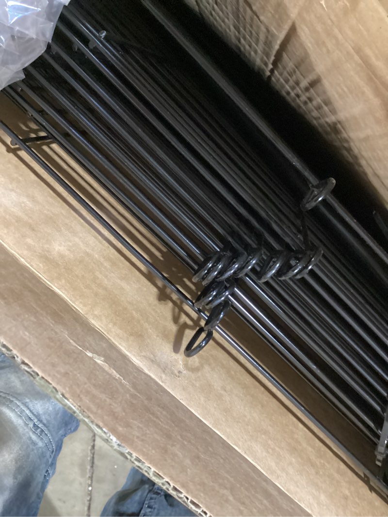 Condition photo showing Good Condition for 12 panel no dig decorative garden fence - 42in h x 26.5 ft l, tall animal barrier for dogs rabbits, 