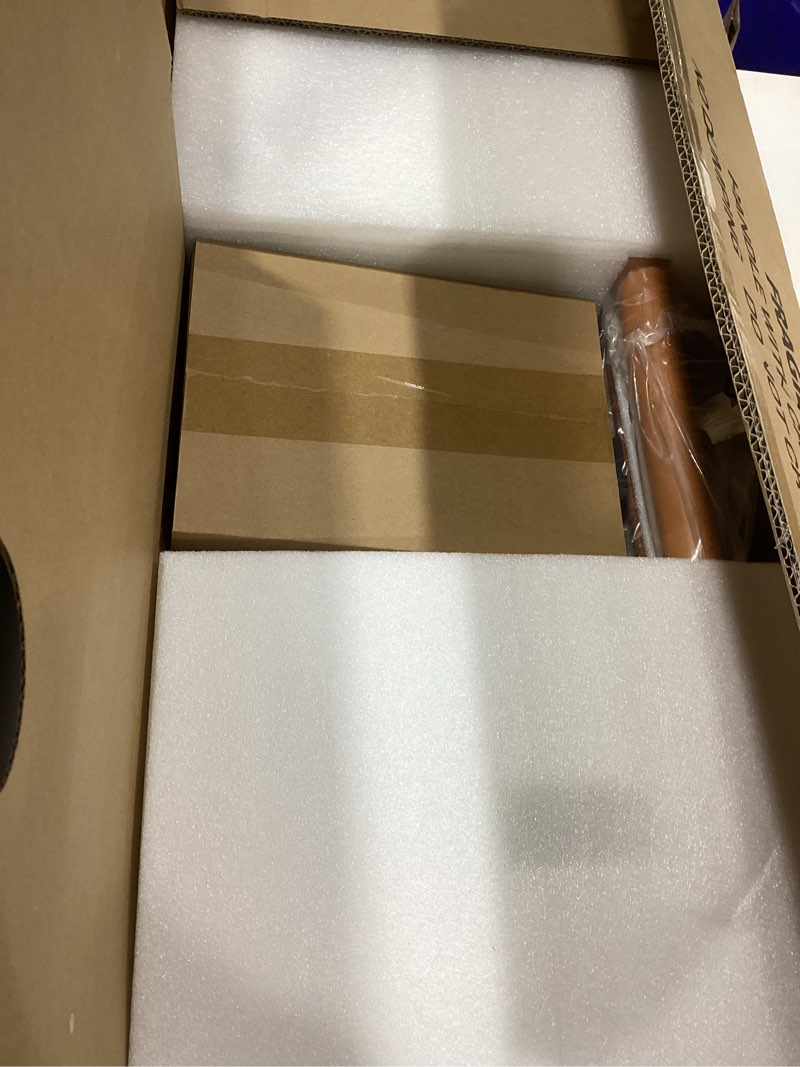 Condition photo showing Good Condition for Universal Tripod TV Stand, Height Adjustable Studio TV Display Stand with 140 Swivel for 32-65 inch LED LCD Screen, Flat or Curved, Bedroom, Living Room, Corner Black/Wood