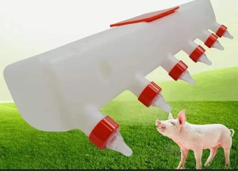 Bethlehem Piglet Milk Feeder 8L | Small Animal Feeding Machine for Piglets, Goats & Lambs | 7 Silicone Nipples | Veterinary Milk Feeder | Easy Clean Pig Feeding Tool.