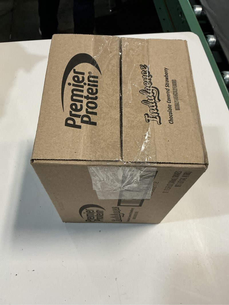 Condition photo showing New/Like New for Premier Protein Shake INDULGENCE, Chocolate Covered Strawberry, 30g Protein, 170 Calories, 3g Sugar, 11.5 fl oz, 12 Pack (Packaging May Vary) Chocolate Covered Strawberry 11.5 Fl Oz (Pack of 12) (BEST BY 03/21/2026)