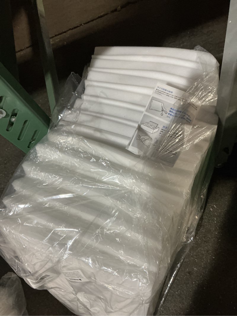 Condition photo showing As Is for 52 pack white sound proof foam panels for walls, 1 x 12 x 12 inches acoustic foam panels, high density acoustic panels sound absorbing, noise cancelling studio wedges