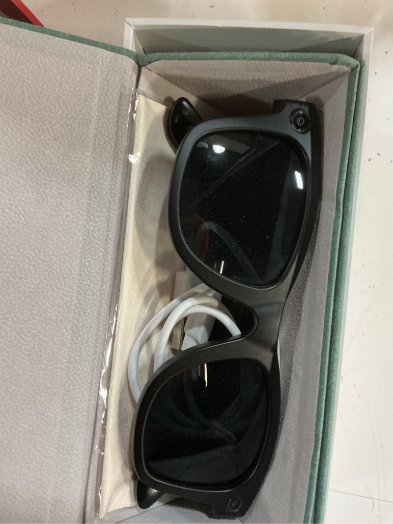 Condition photo showing Good Condition for upgraded ai smart bluetooth glasses, 800w anti-shake camera glasses, 1080p video recording, ai real-time translation, open-back headphone audio, voice assistant, sunglasses for men women sunglasses lenses/black