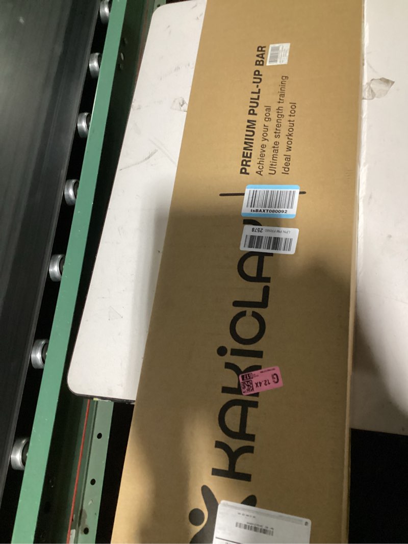 Condition photo showing New/Like New for 2026 upgrade multi-grip pull up bar with smart larger hooks technology - usa original patent, designed, shipped, warranty