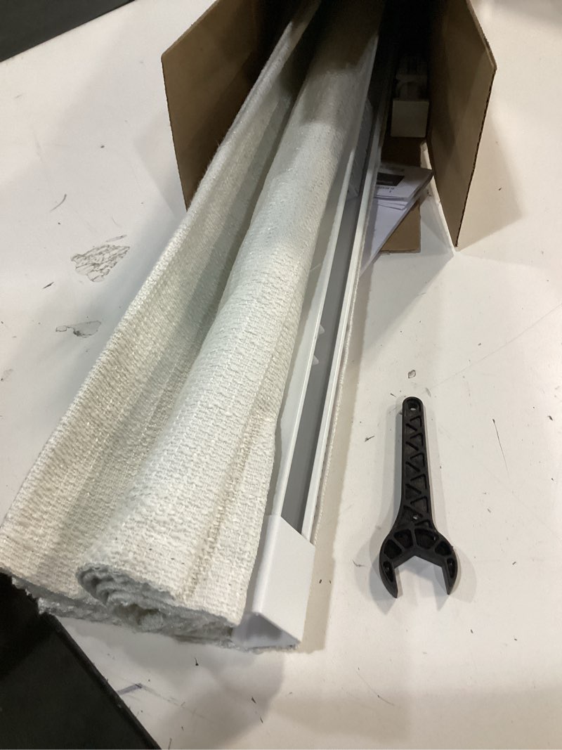 Condition photo showing Good Condition for no tools no drill cordless roman shades for indoor windows 100% blackout, for window size 28" w × 48" h white white 28" w × 48" h