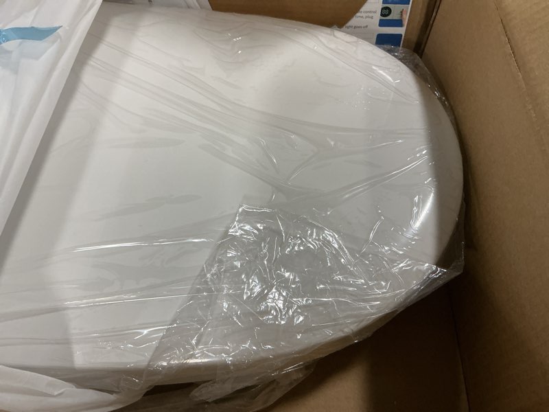 Condition photo showing As Is for Tadashi Bidet Toilet Seat Elongated, Heated Toilet Seat, Instant Warm Water & Dryer, Feminine & Rear Wash, Self-Clean Nozzle, Slow Close Lid, Child/ECO/Silent Mode Smart luxury style